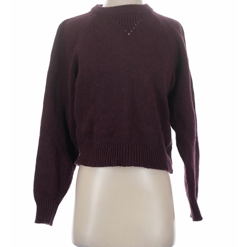 Lou & Grey Deep Burgundy Crew Neck Sweater